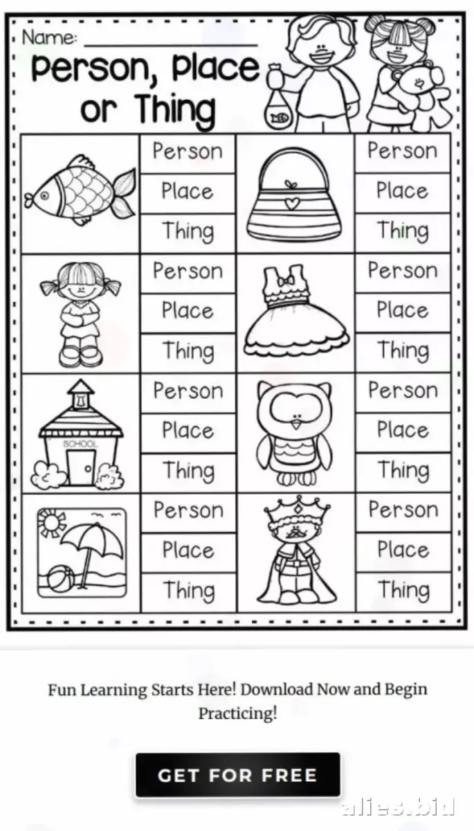 Free Printable 1st Grade Worksheet Free Print #6