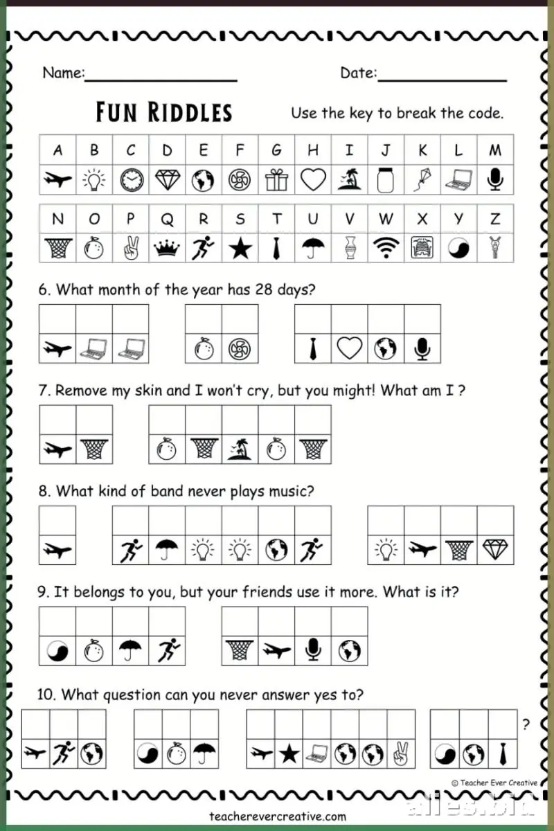 Free Printable 3rd Grade Worksheet Free Print #5