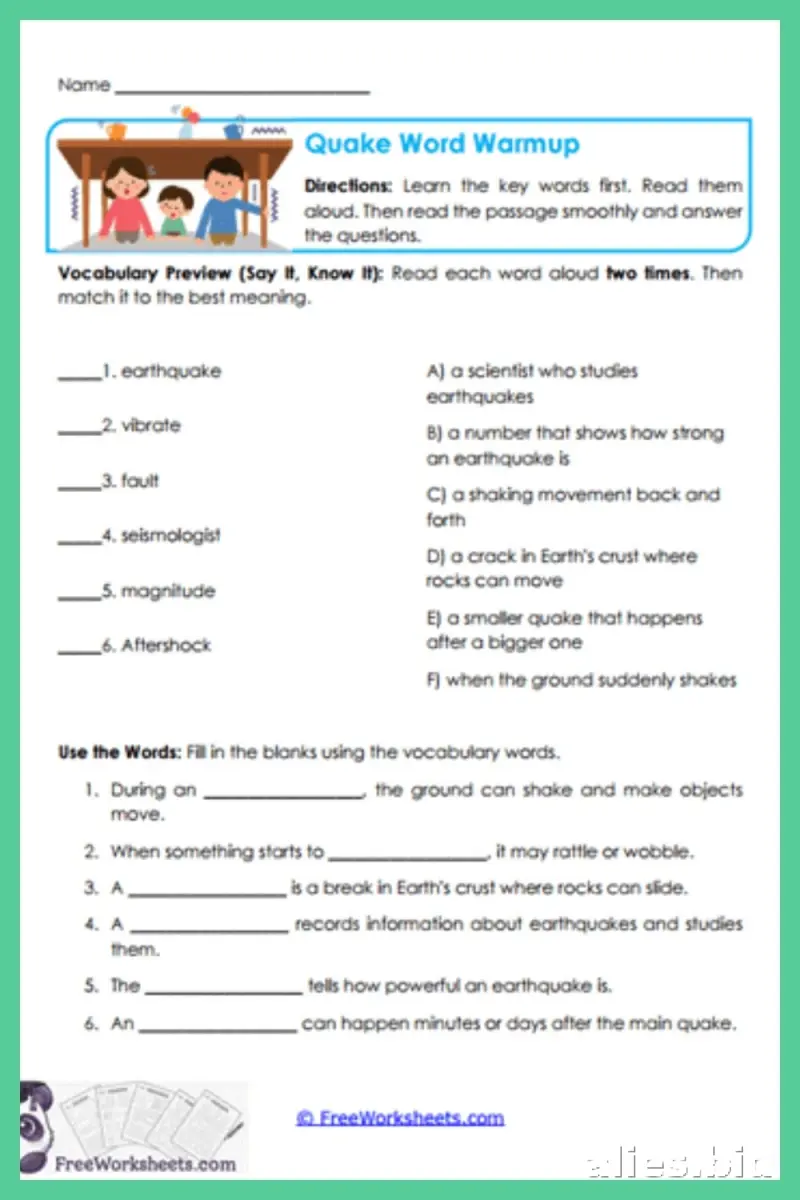 Free Printable 4th Grade Worksheet Free Print #5