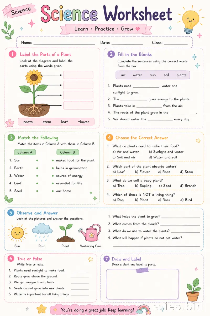 Free Printable 4th Grade Worksheet Free Print #10
