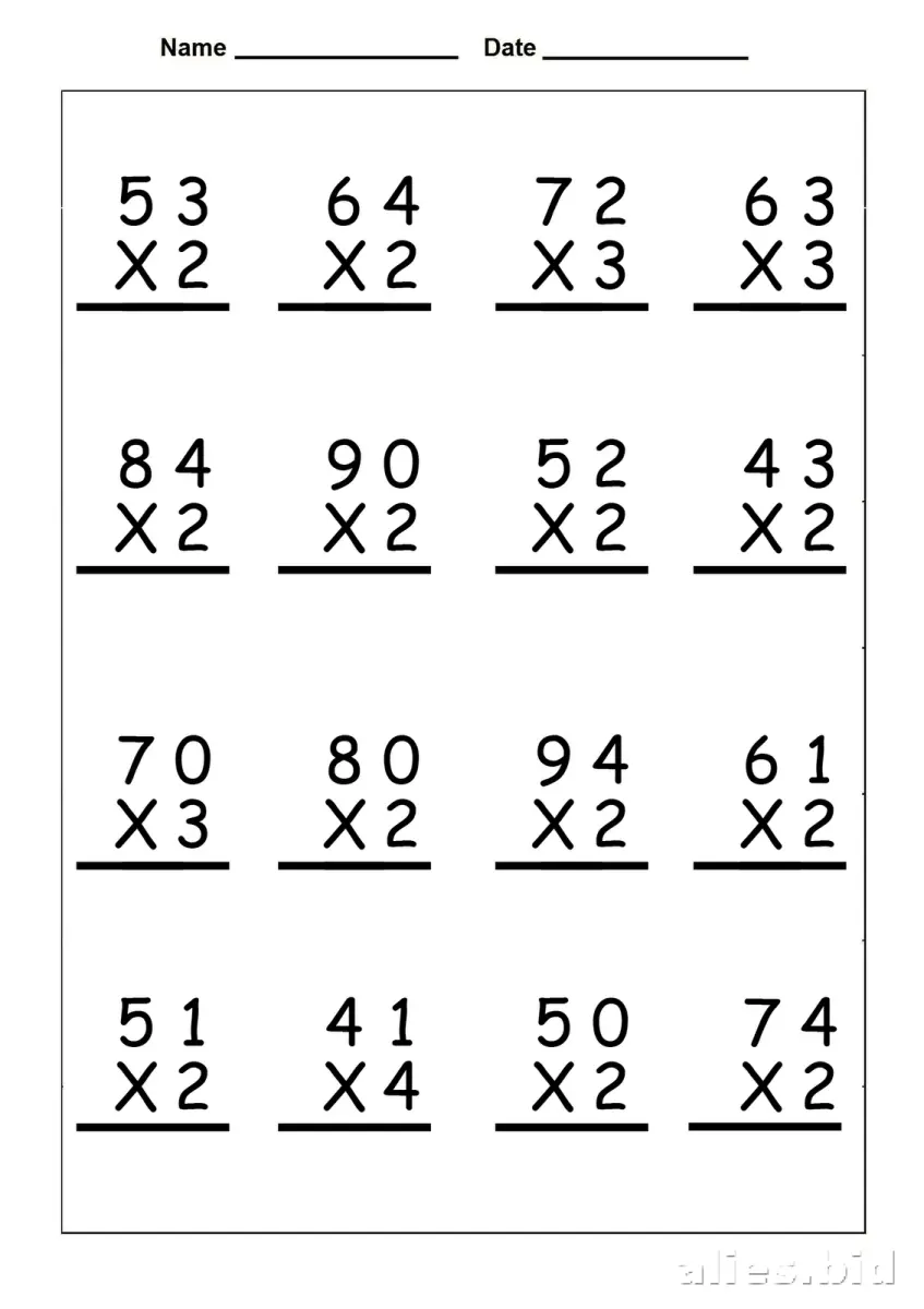 Free Printable 4th Grade Worksheet Free Print #6