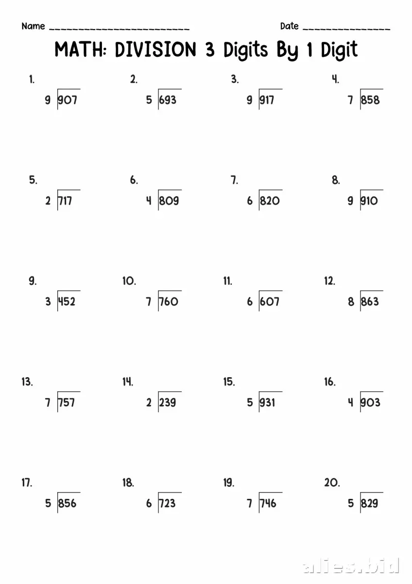 Free Printable 4th Grade Worksheet Free Print #11