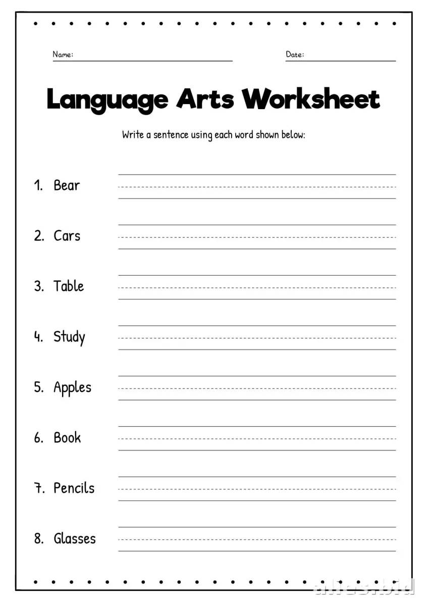 Free Printable 4th Grade Worksheet Free Print #15