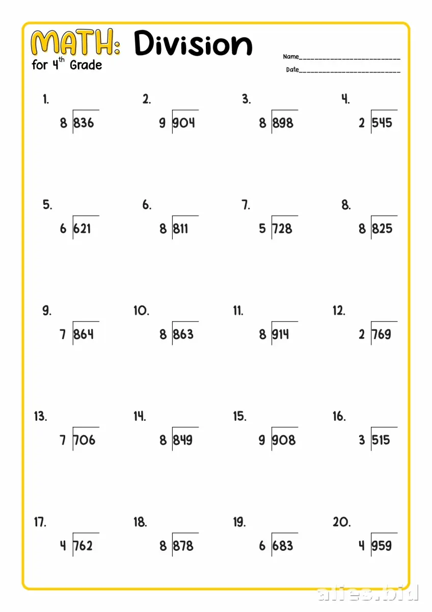 Free Printable 4th Grade Worksheet Free Print #16