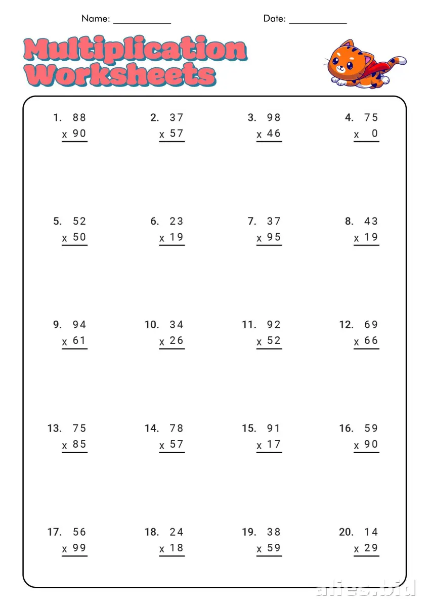 Free Printable 5th Grade Worksheet Free Print #4