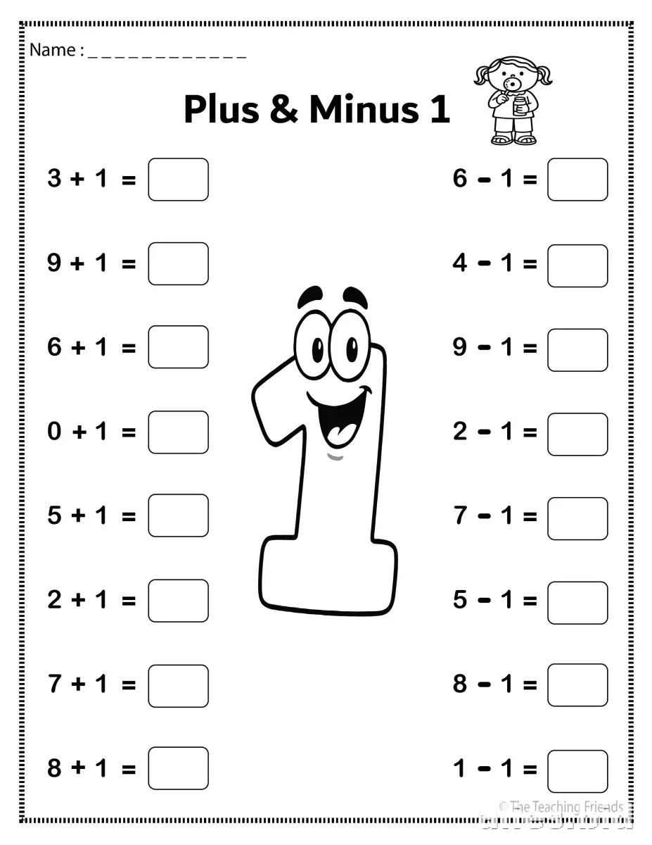 Free Printable Addition Worksheet For Kindergarten Free #4
