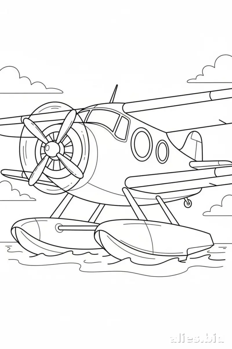Free Printable Airplane Coloring Pages Free Print Worksheet #14
