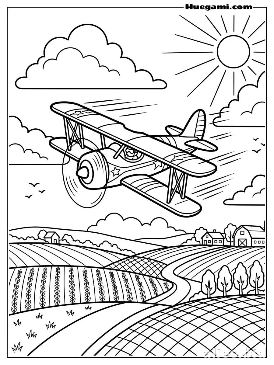 Free Printable Airplane Coloring Pages Free Print Worksheet #16