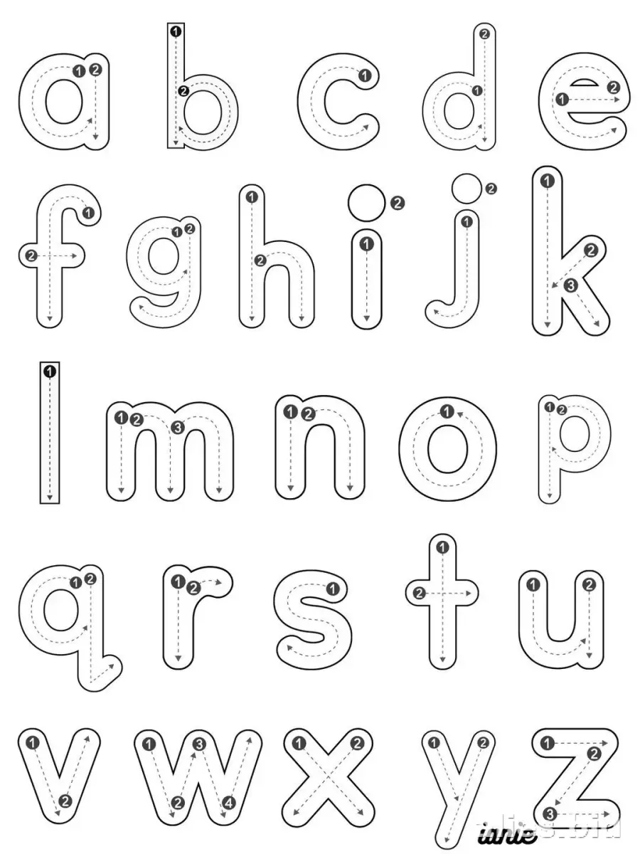 Free Printable Alphabet Tracing Practice Worksheet