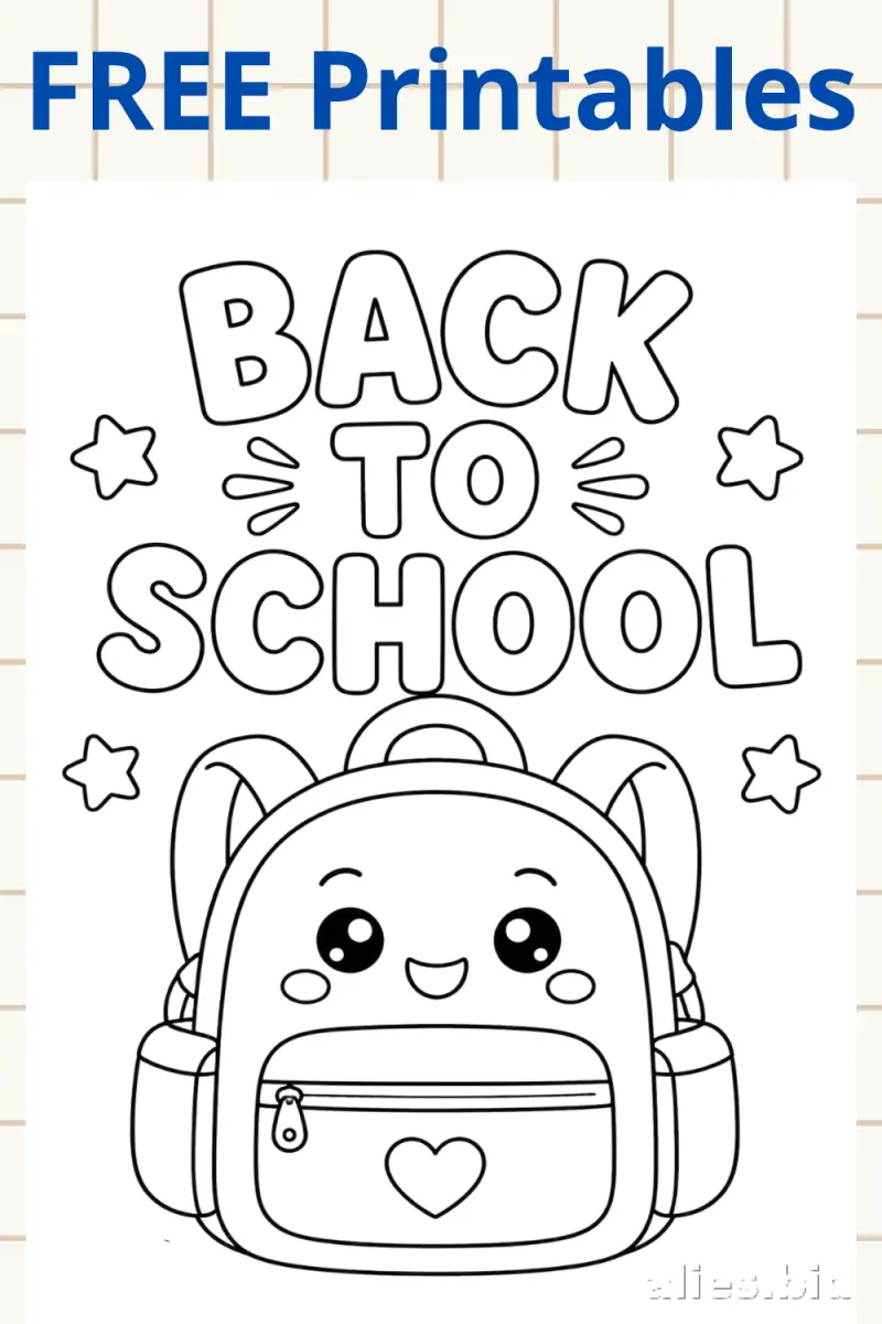 Free Printable Back To School Coloring Pages Free Worksheet #13