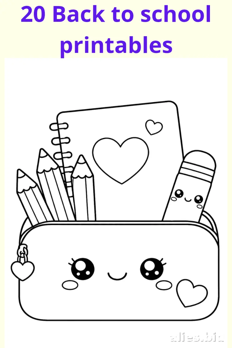 Free Printable Back To School Coloring Pages Free Worksheet #17