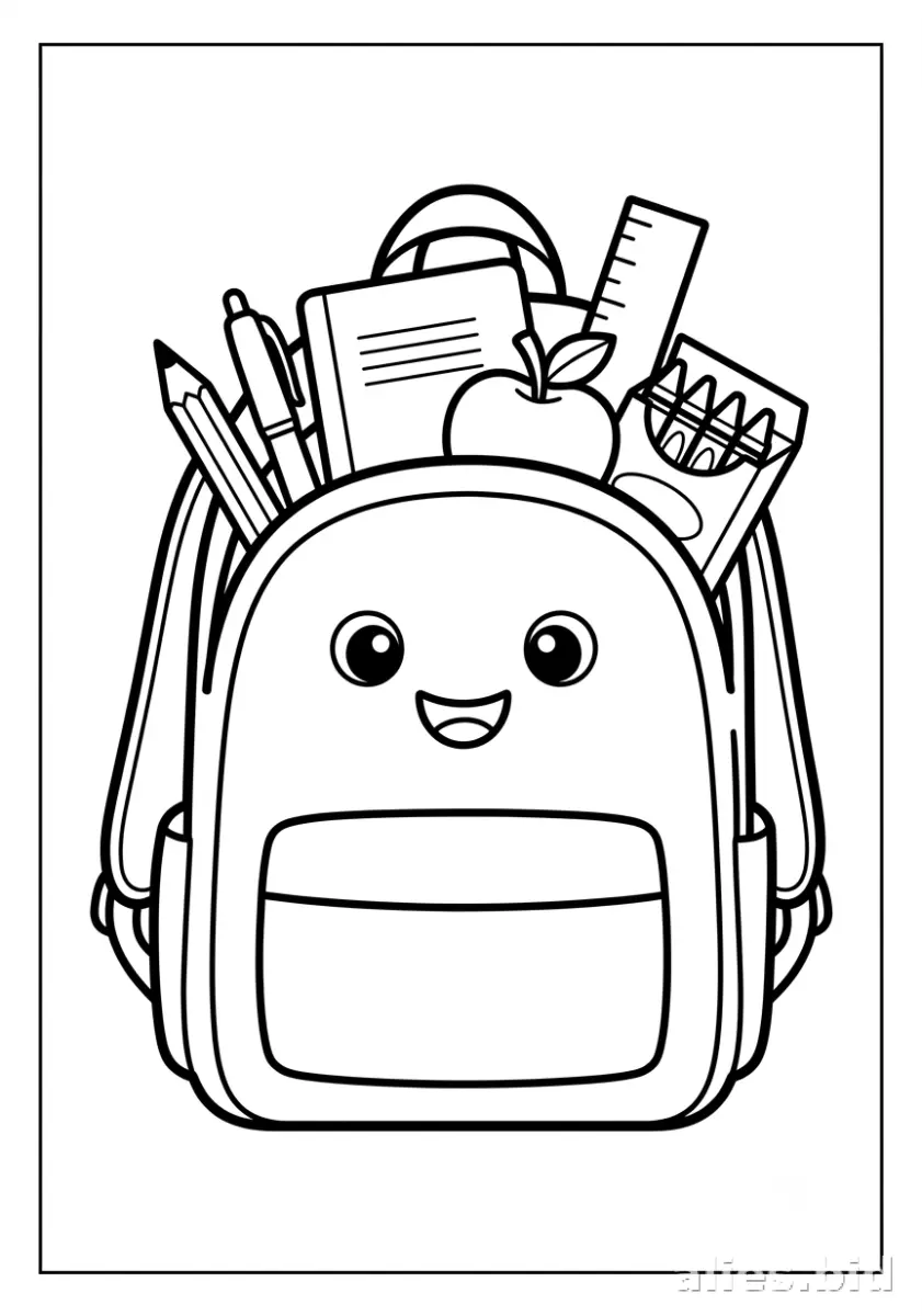 Free Printable Back To School Coloring Pages Free Worksheet #4