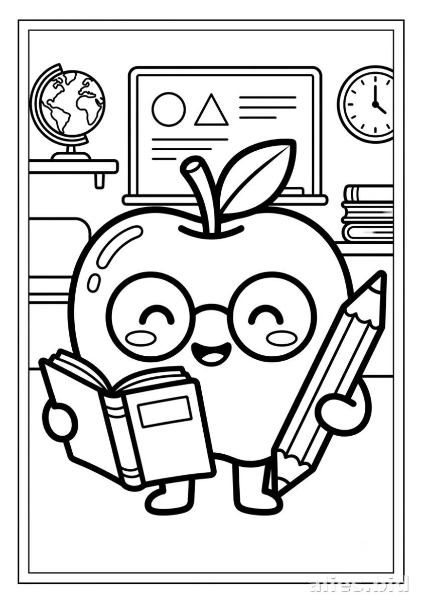 Free Printable Back To School Coloring Pages Free Worksheet #11