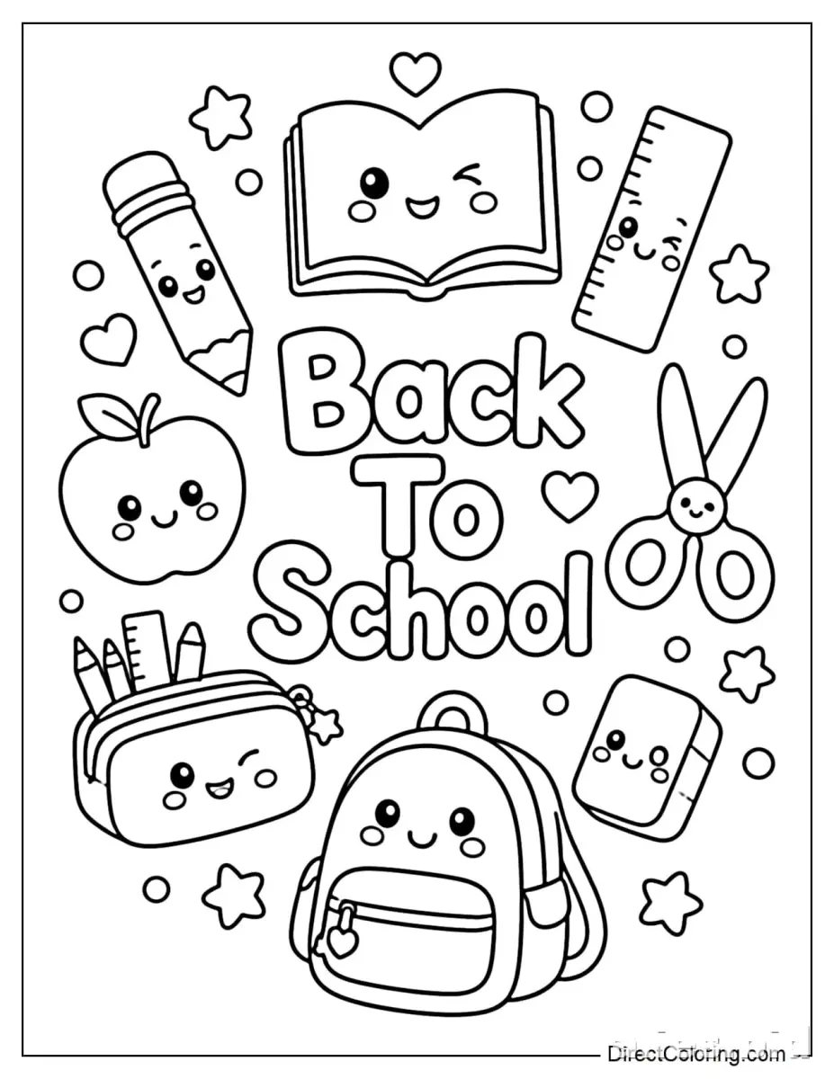 Free Printable Back To School Coloring Pages Free Worksheet #21
