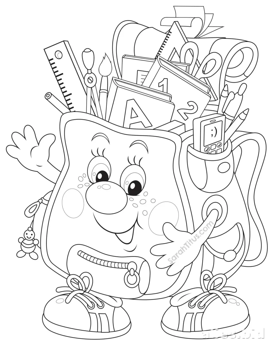 Free Printable Back To School Coloring Pages Free Worksheet #20