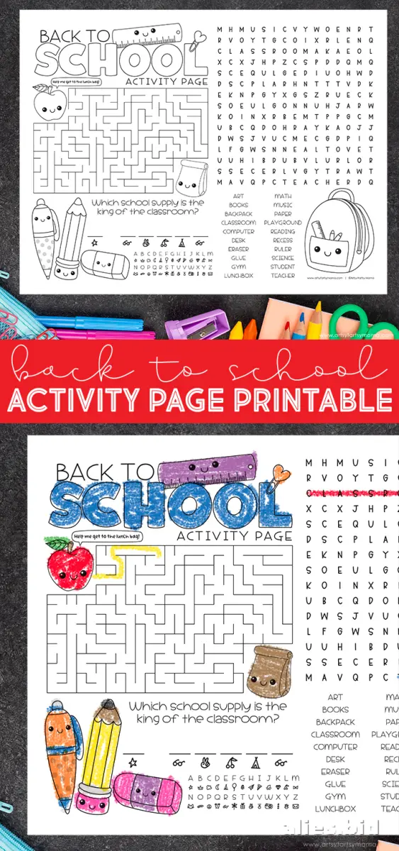 Free Printable Back To School Worksheet Free #13
