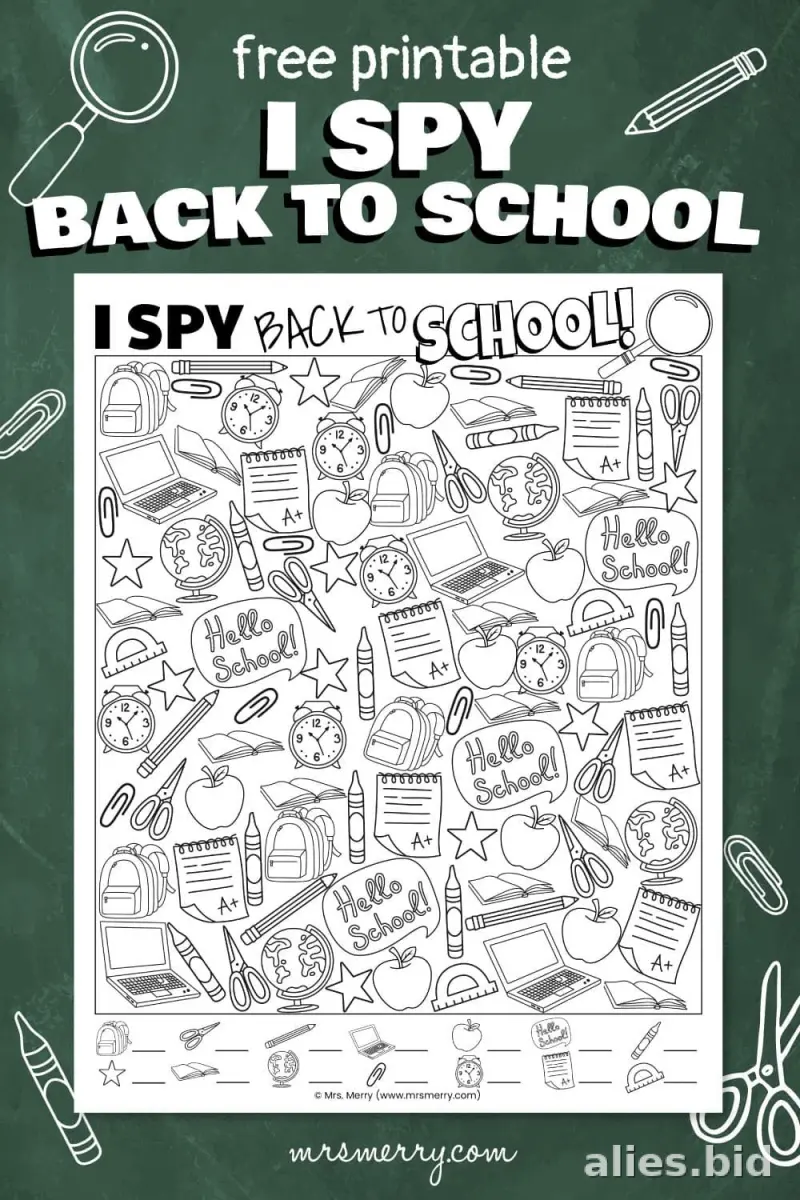 Free Printable Back To School Worksheet Free #12