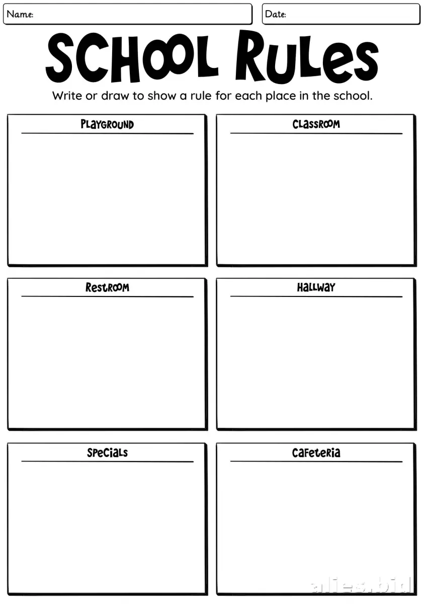 Free Printable Back To School Worksheet Free #3