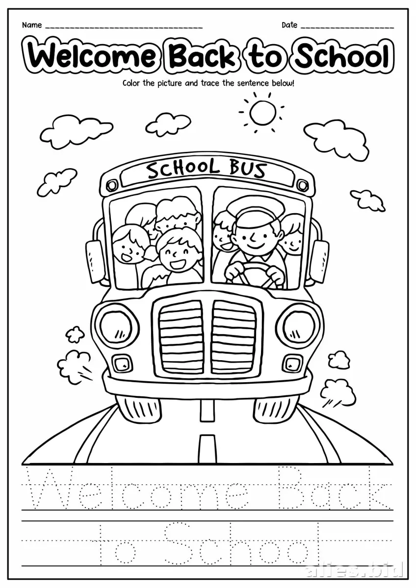 Free Printable Back To School Worksheet Free #9