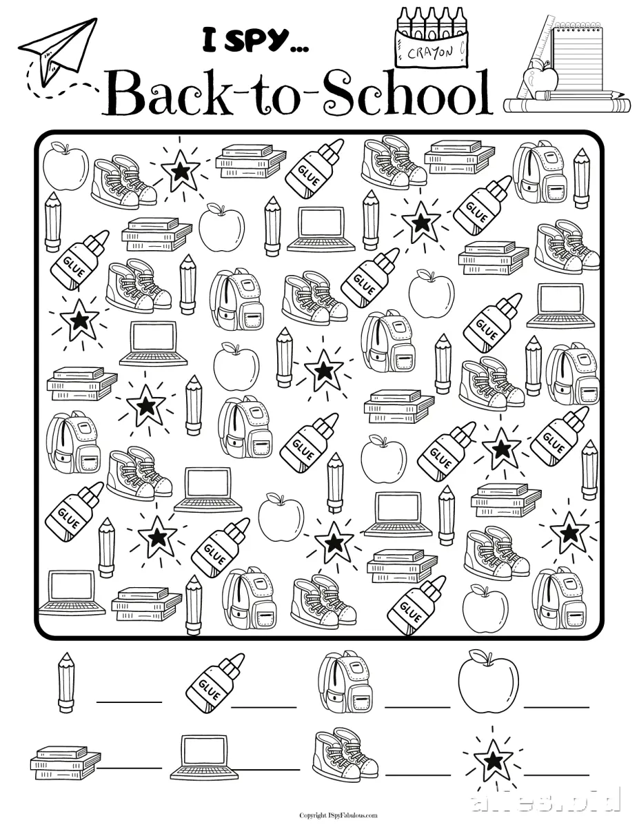 Free Printable Back To School Worksheet Free #16