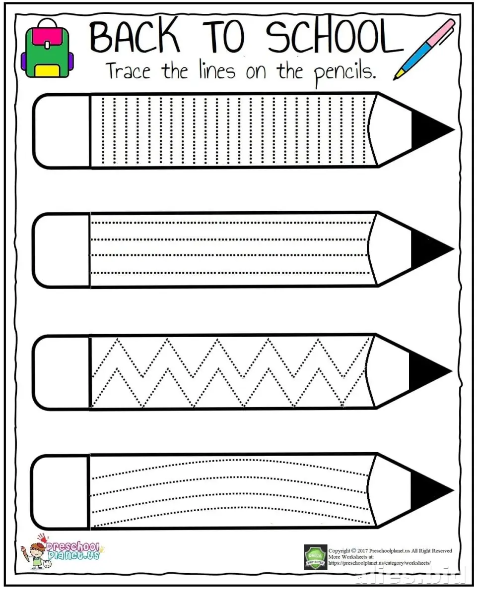 Free Printable Back To School Worksheet Free #2