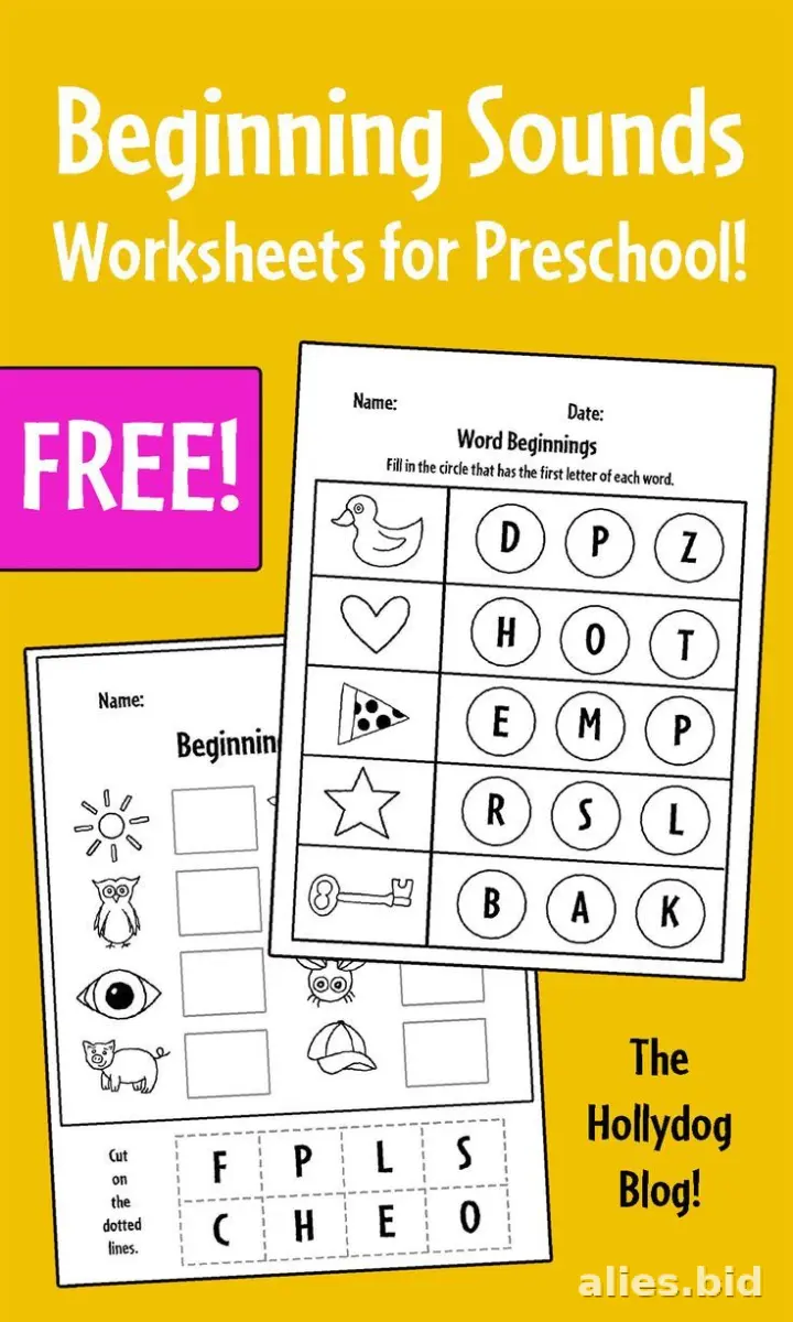 Free Printable Beginning Sounds Worksheet Free #2
