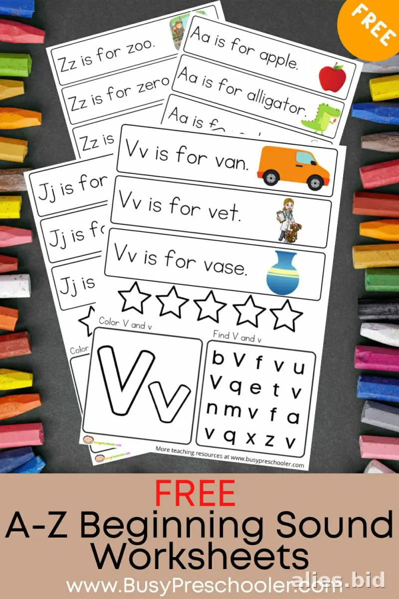 Free Printable Beginning Sounds Worksheet Free #4