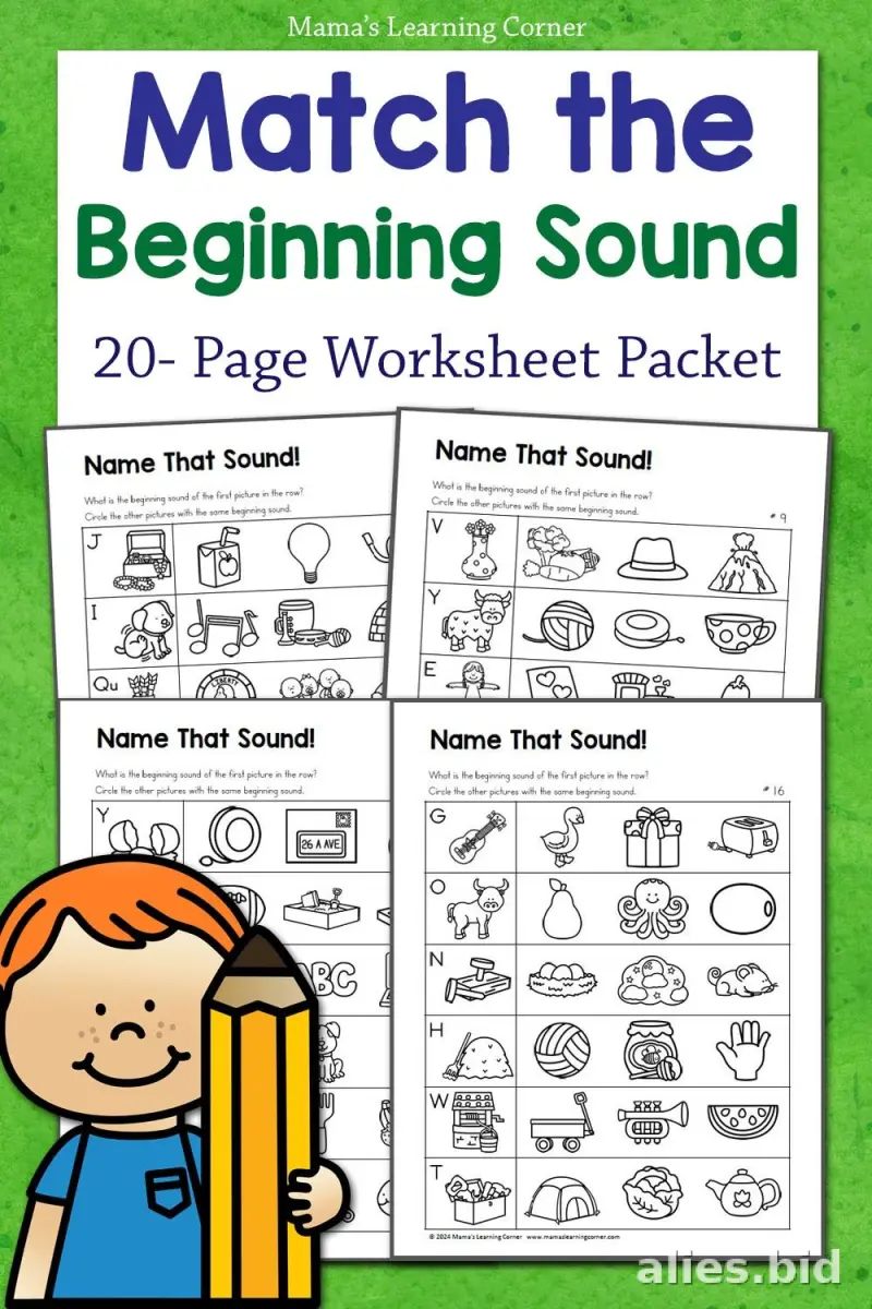 Free Printable Beginning Sounds Worksheet Free #9