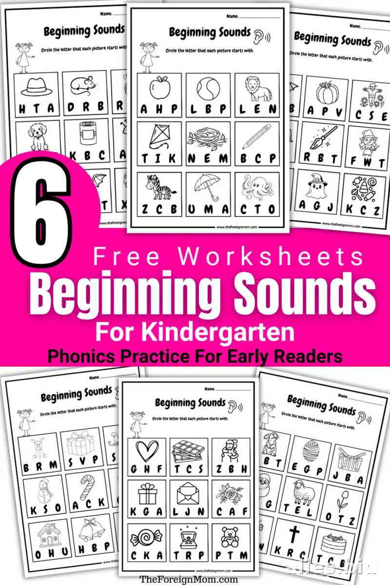 Free Printable Beginning Sounds Worksheet Free #12