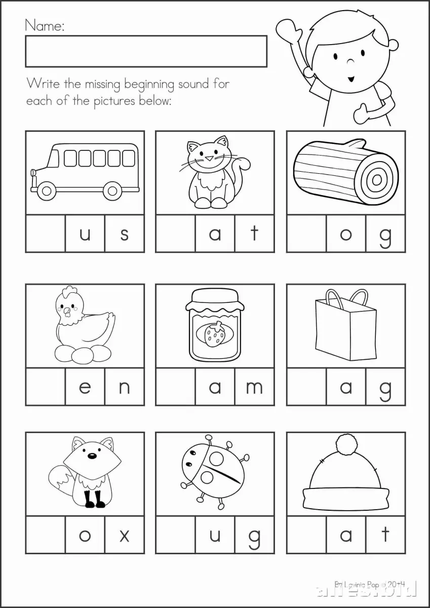 Free Printable Beginning Sounds Worksheet Free #16