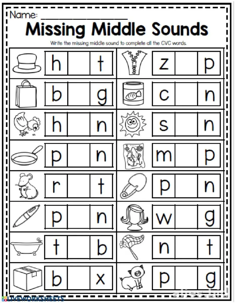 Free Printable Beginning Sounds Worksheet Free #3