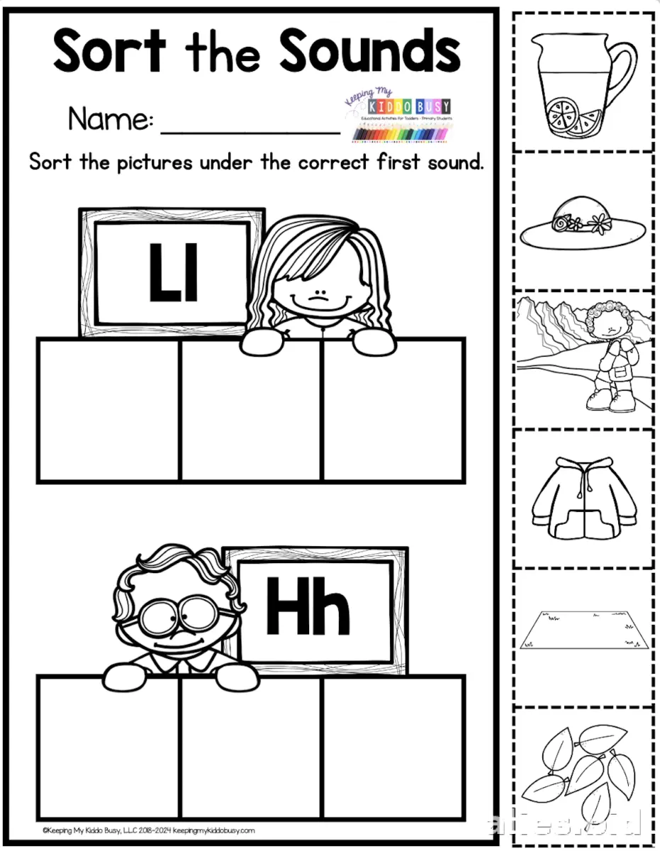 Free Printable Beginning Sounds Worksheet Free #10