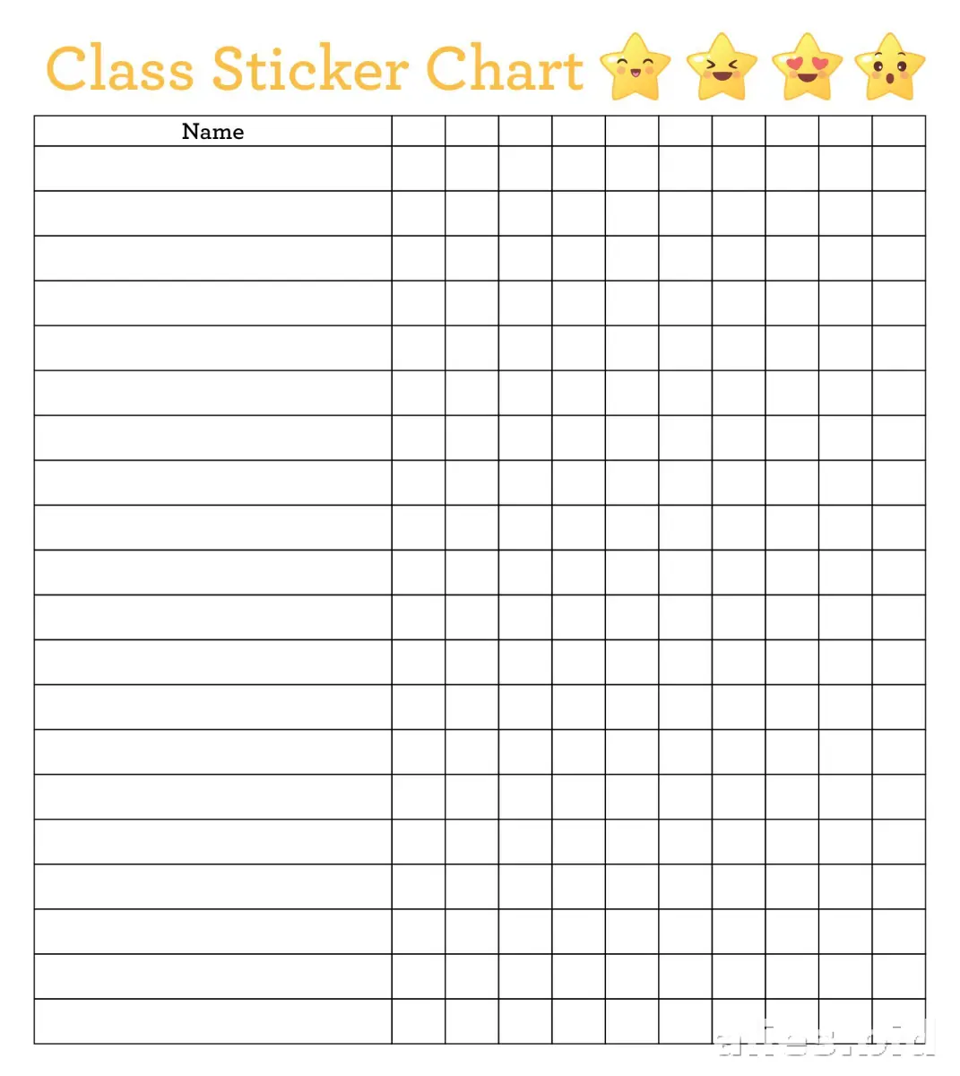 Free Printable Behavior Chart Template Free Worksheet #17