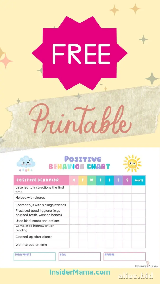 Free Printable Behavior Chart Template Free Worksheet #13