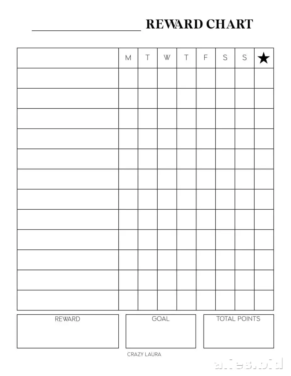 Free Printable Behavior Chart Template Free Worksheet #15