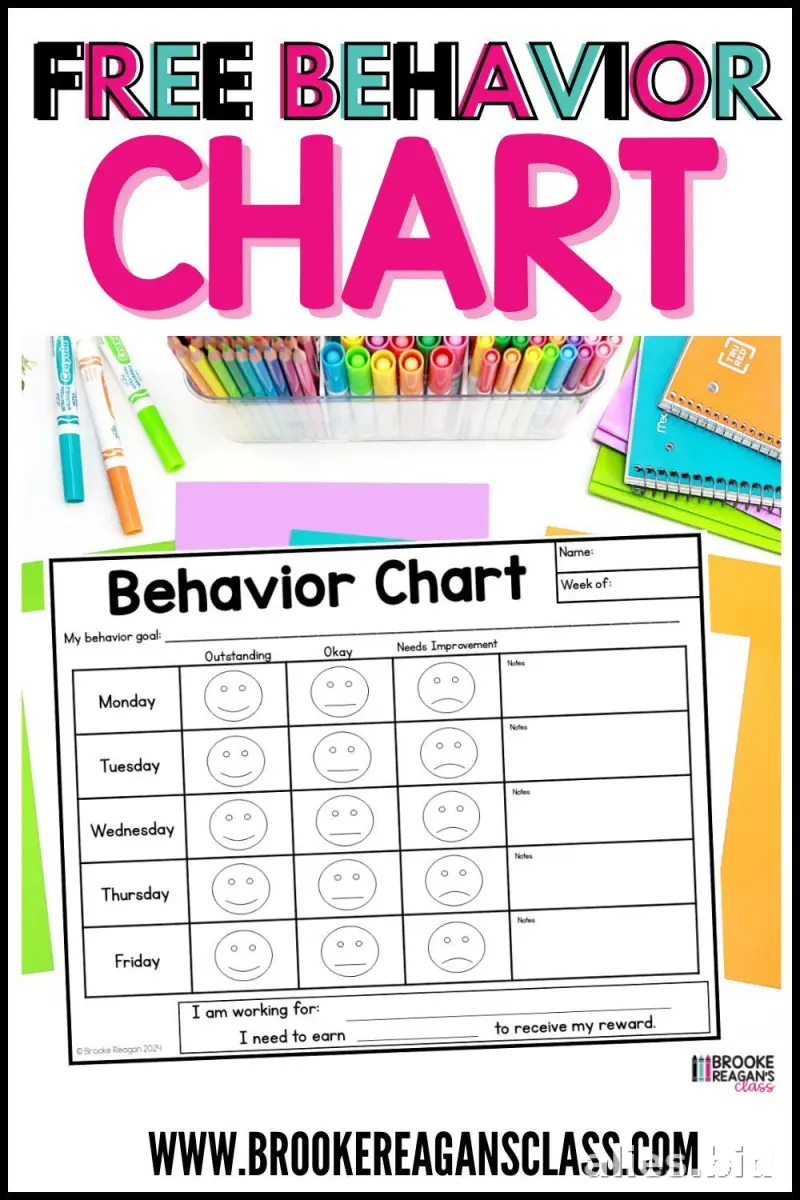 Free Printable Behavior Tracker Template Free Print Worksheet #10