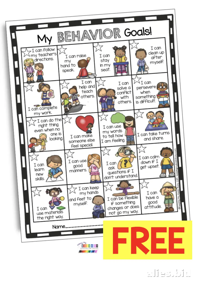 Free Printable Behavior Tracker Template Free Print Worksheet #12