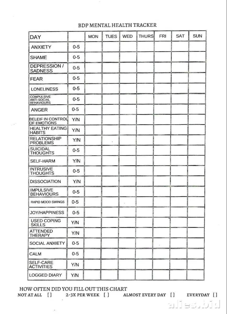 Free Printable Behavior Tracker Template Free Print Worksheet #6