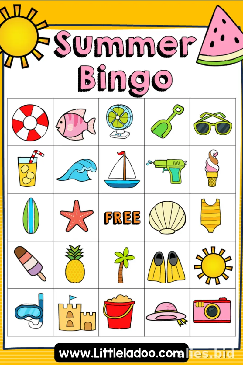 Free Printable Bingo Game Sheet For Kids Free Worksheet #2