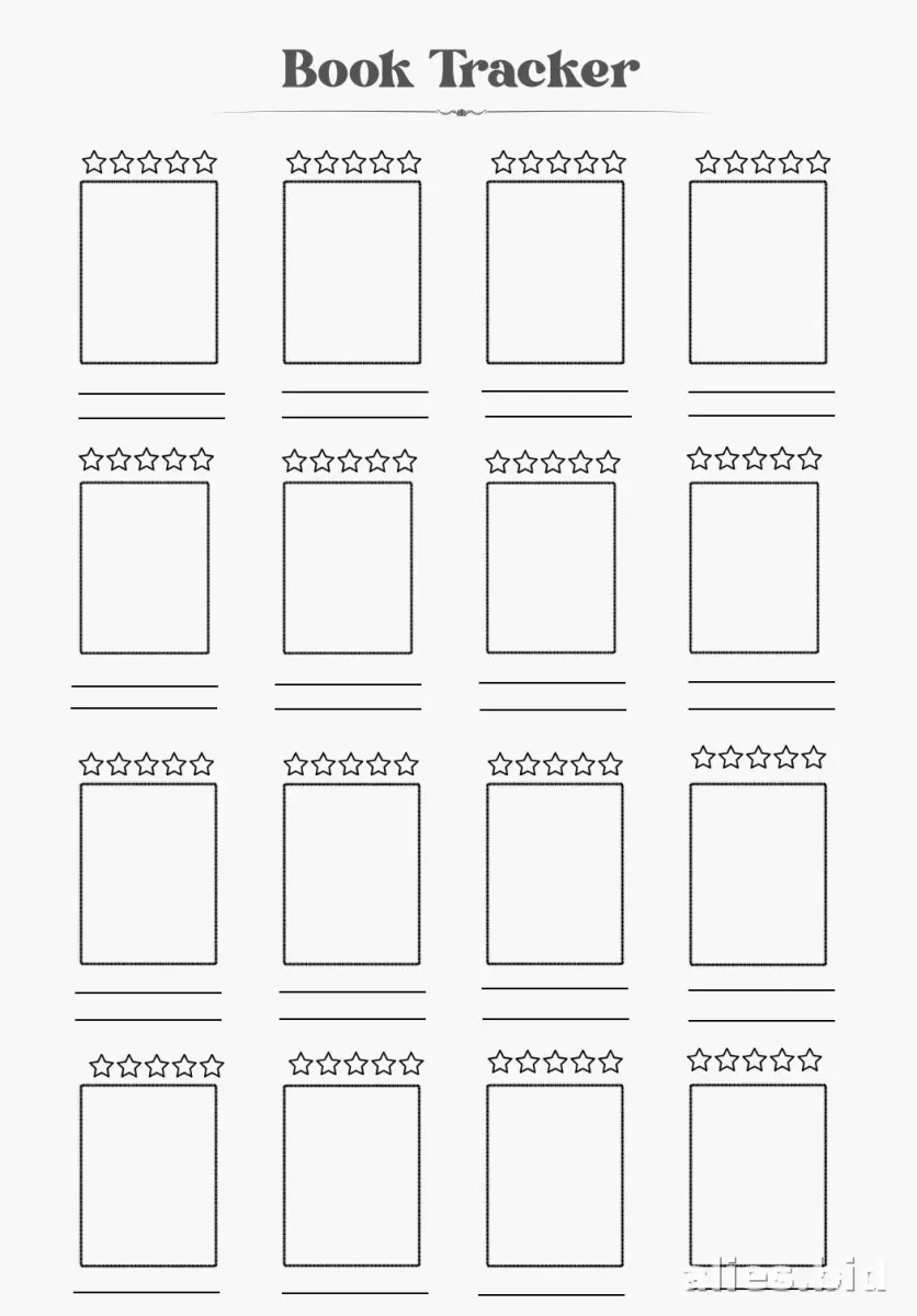 Free Printable Book Log Template Free Print Worksheet #9