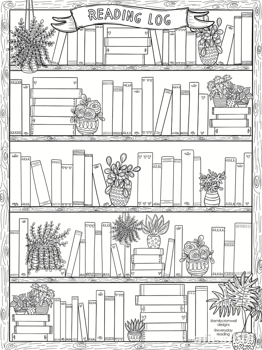 Free Printable Book Log Template Free Print Worksheet #10