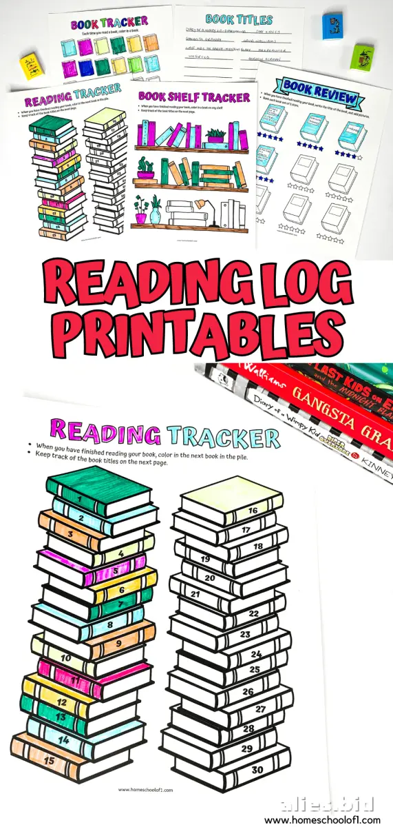Free Printable Book Tracker Template For Kids Free Worksheet #8