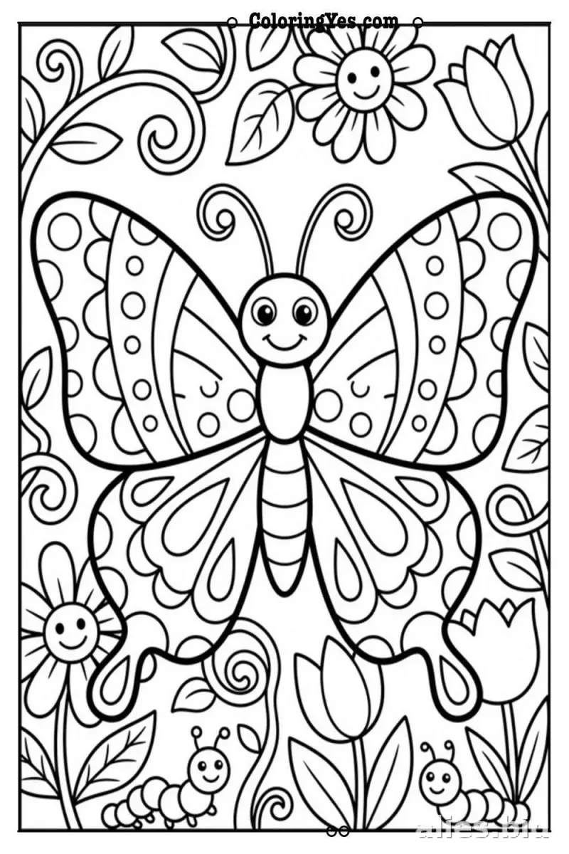 Free Butterfly Coloring Pages Printable