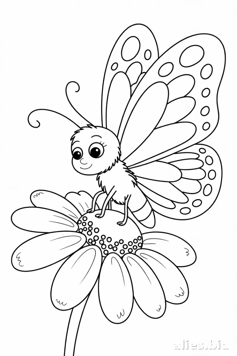 Butterfly Coloring Pages Printable Worksheet #17