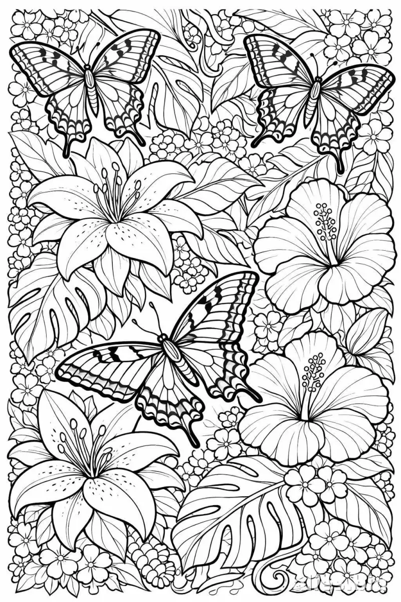 Butterfly Coloring Pages Printable Worksheet #19