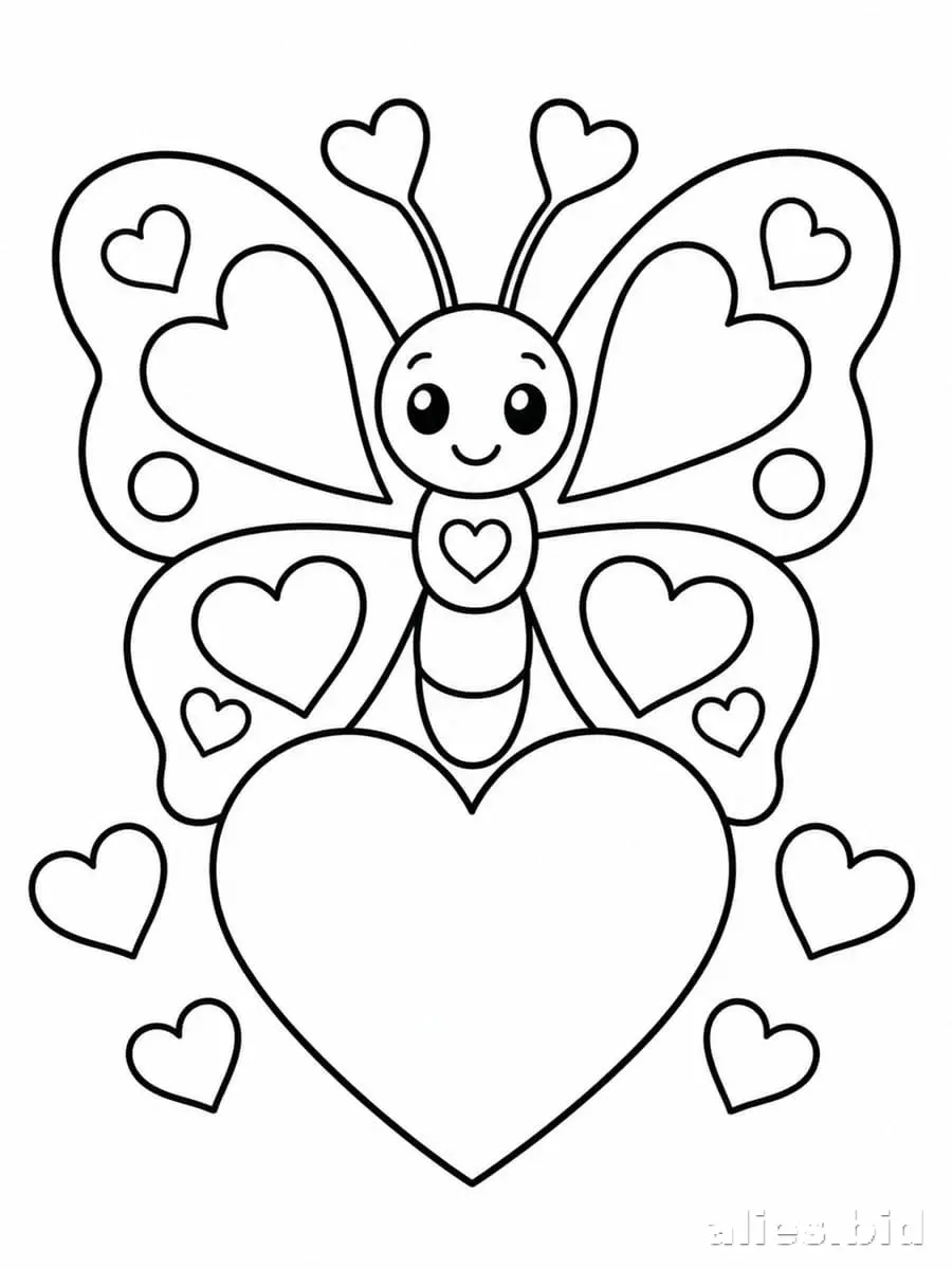 Butterfly Coloring Pages Printable Worksheet #3