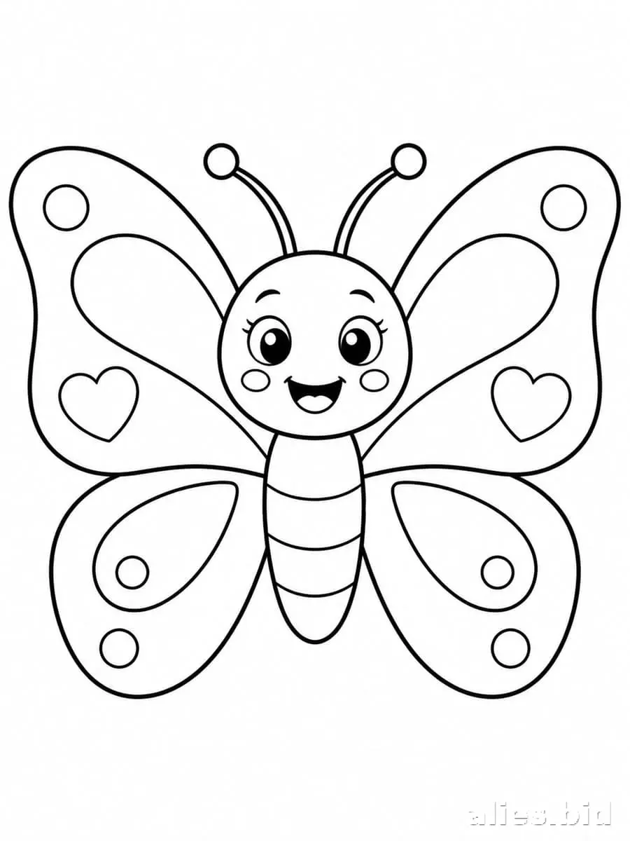 Butterfly Coloring Pages Printable Worksheet #20