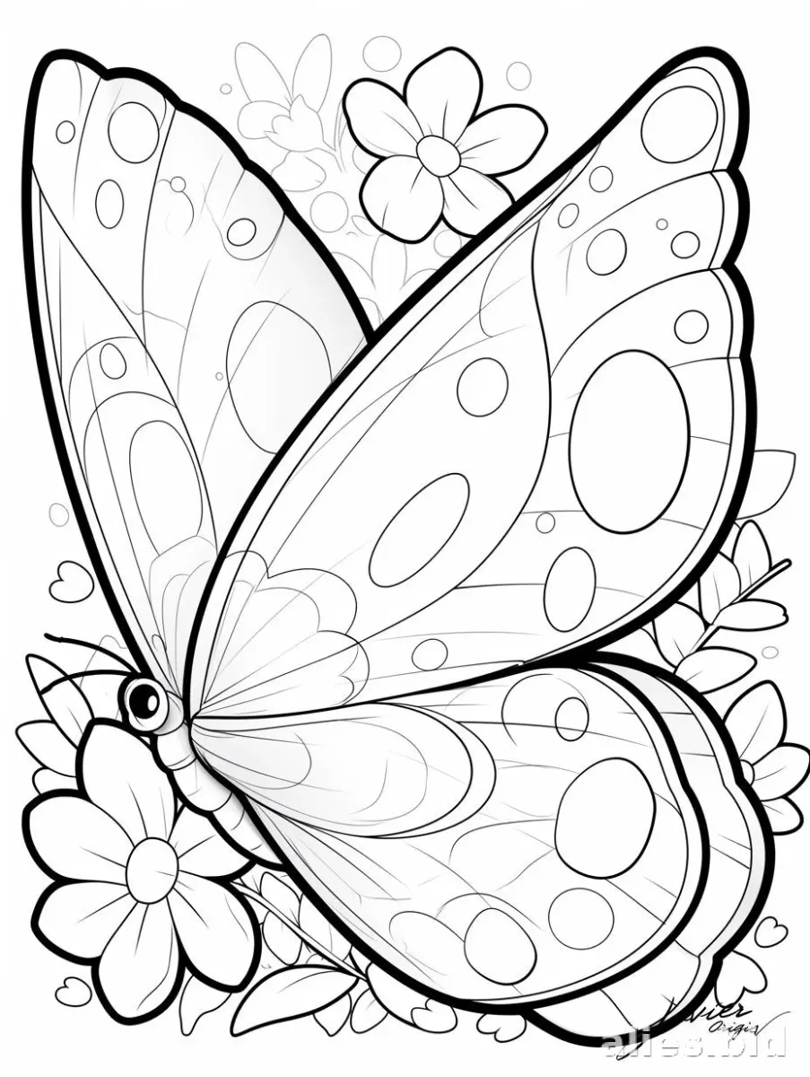 Butterfly Coloring Pages Printable Worksheet #13