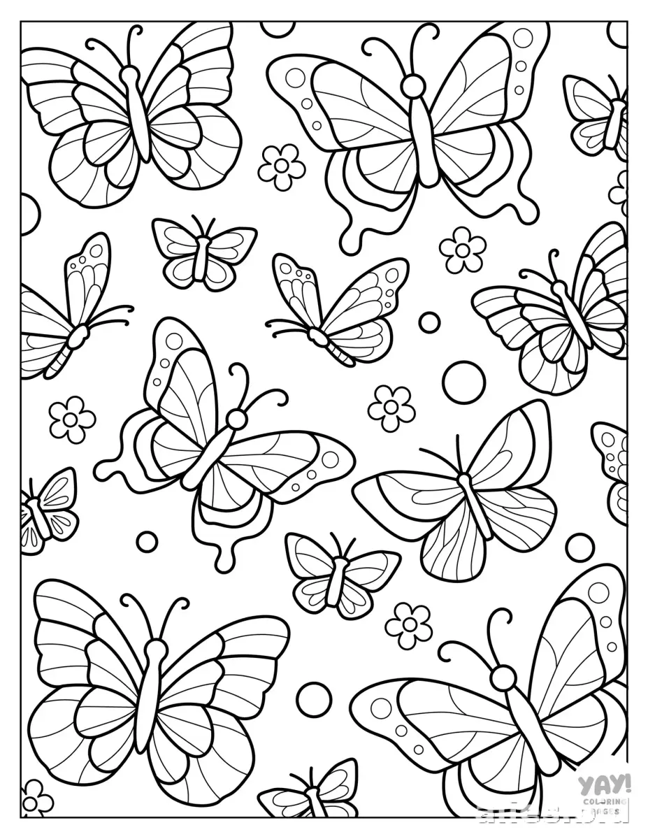Butterfly Coloring Pages Printable Worksheet #8