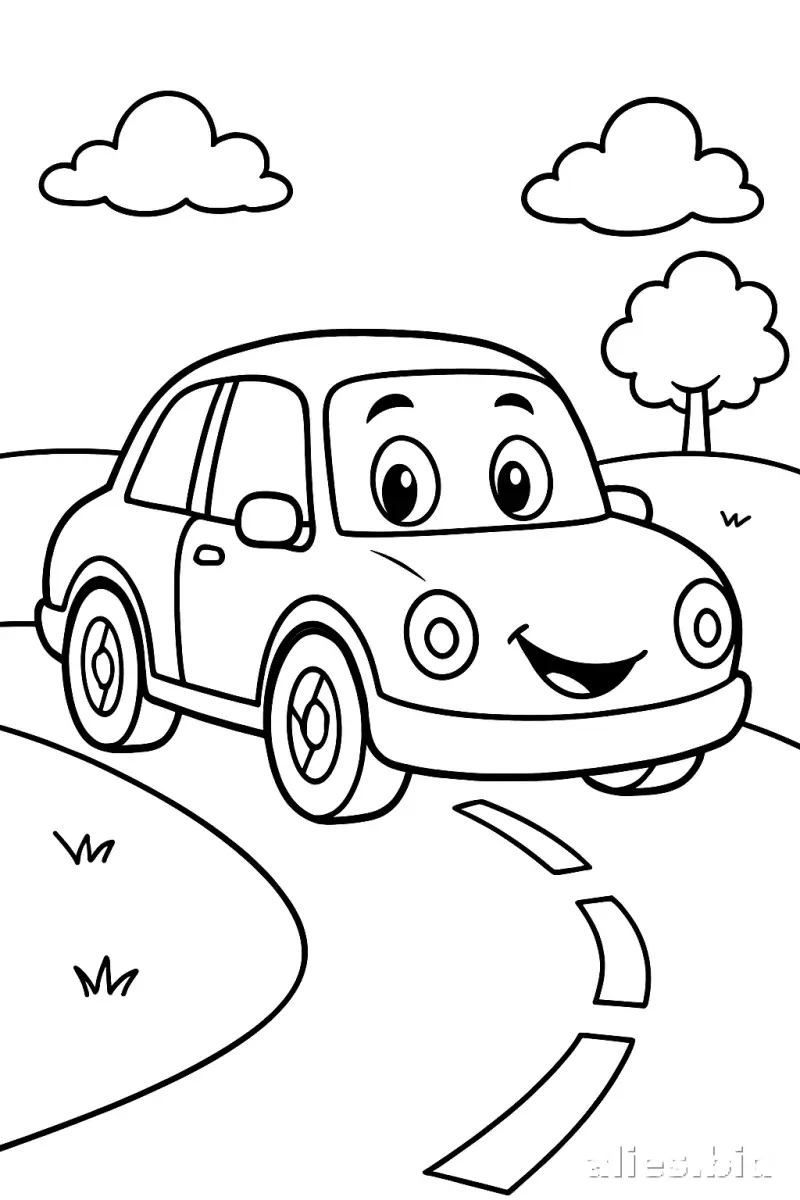 Free Printable Car Coloring Pages For Kids Free Worksheet #6
